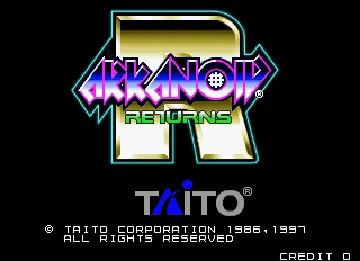 Arkanoid Returns (Japan) screen shot title